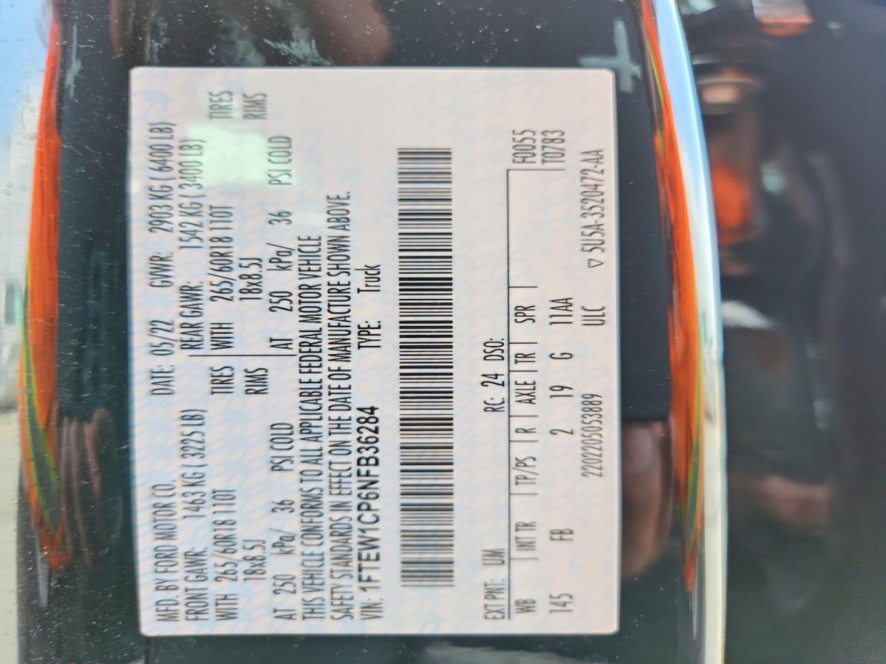 2022 Ford F150 Supercrew