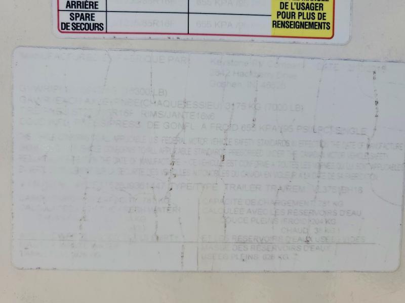 2018 Keystone Volante Camper