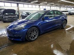 Salvage cars for sale from Copart Wheeling, IL: 2022 Tesla Model 3