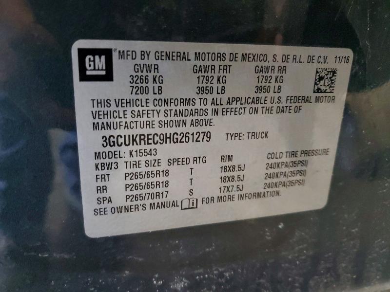 2017 Chevrolet Silverado K1500 LT