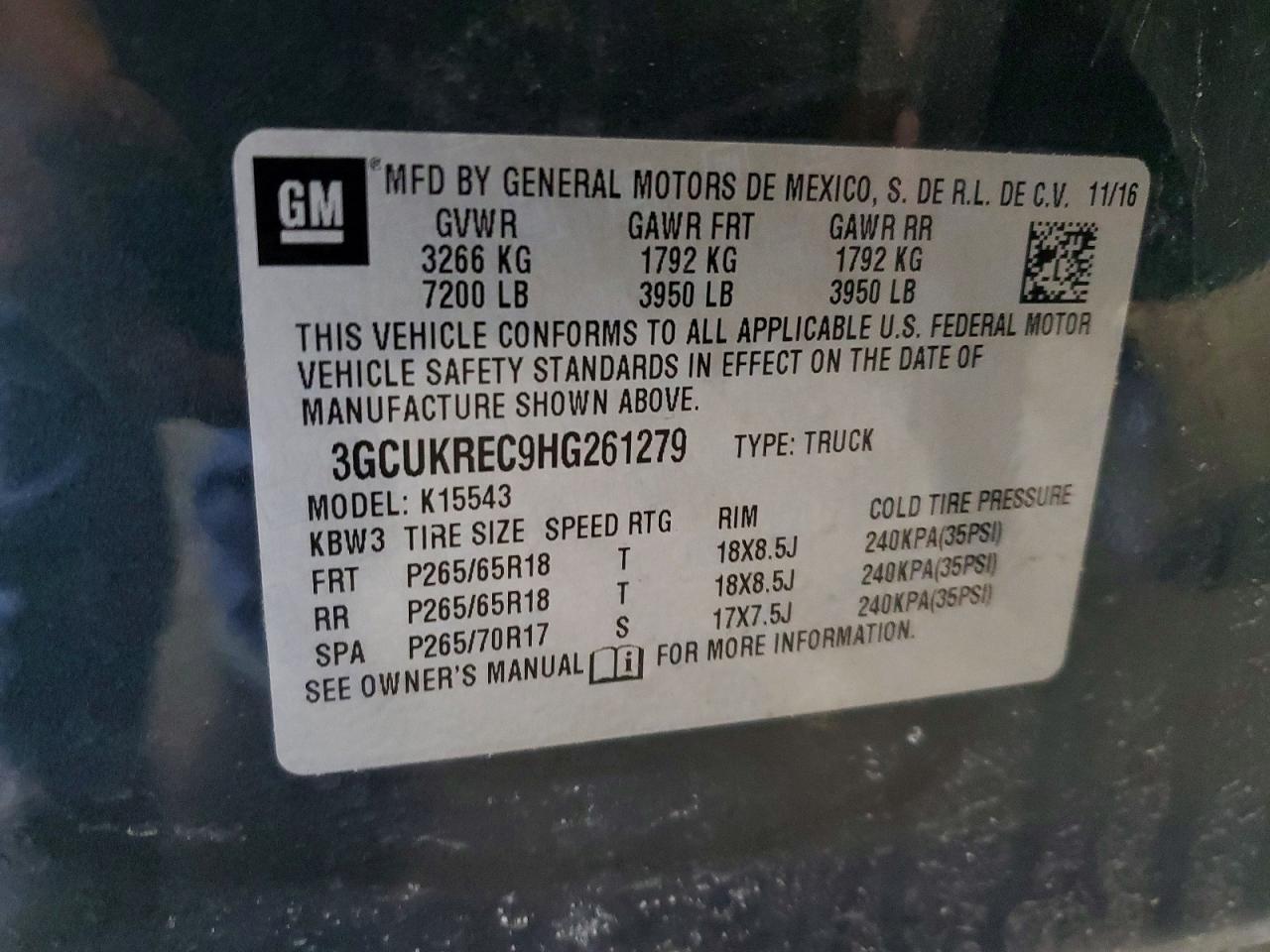2017 Chevrolet Silverado K1500 LT