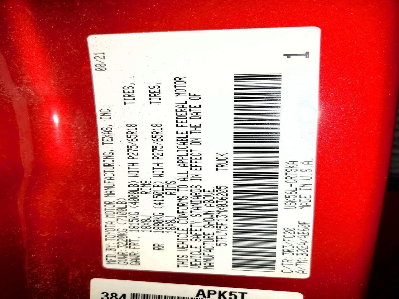 2021 Toyota Tundra SR5