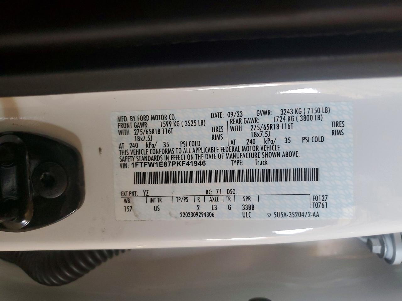 2023 Ford F150 Supercrew