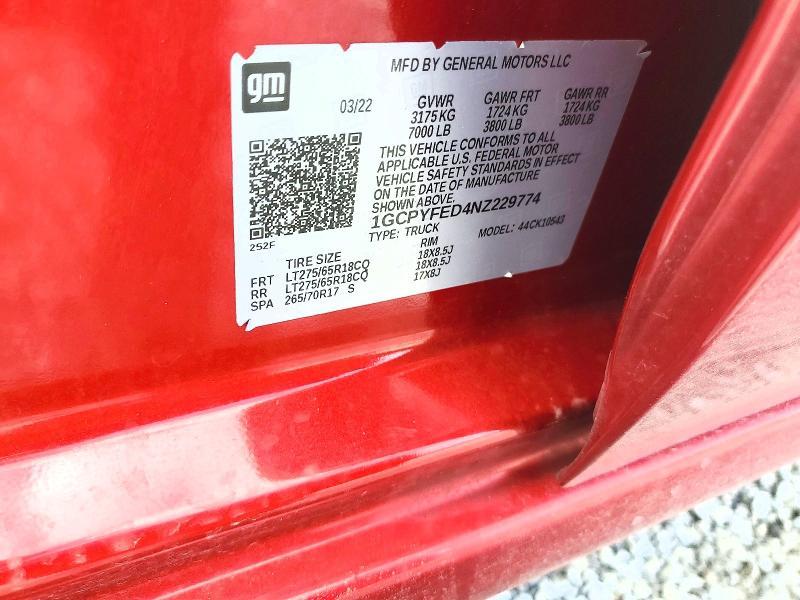 2022 Chevrolet Silverado LTD K1500 LT Trail Boss