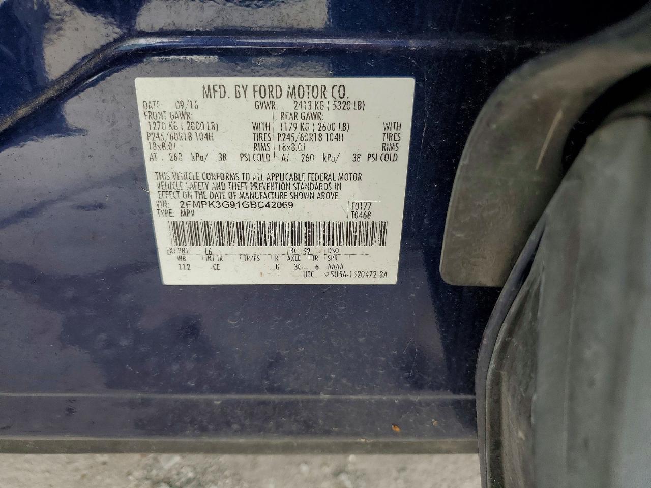 2016 Ford Edge se