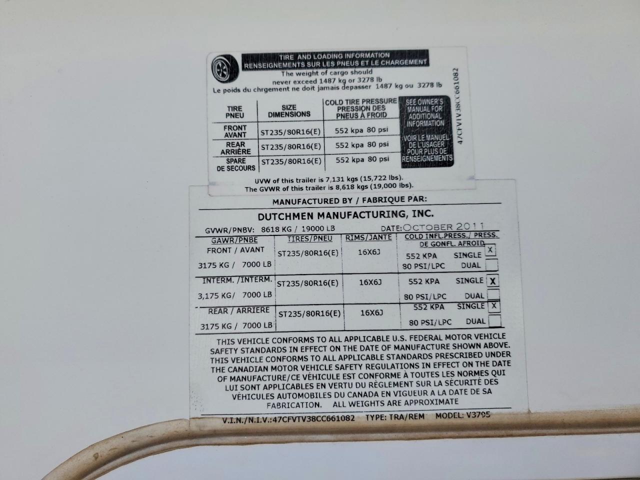 2012 Dutchmen Voltage Camper