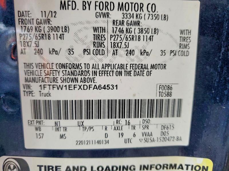 2013 Ford F150 Supercrew