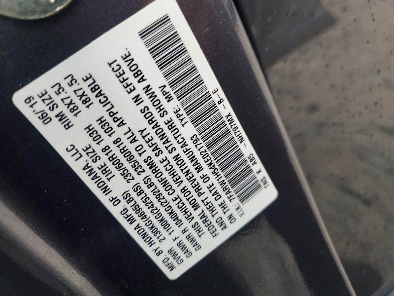 2019 Honda Cr-v ex