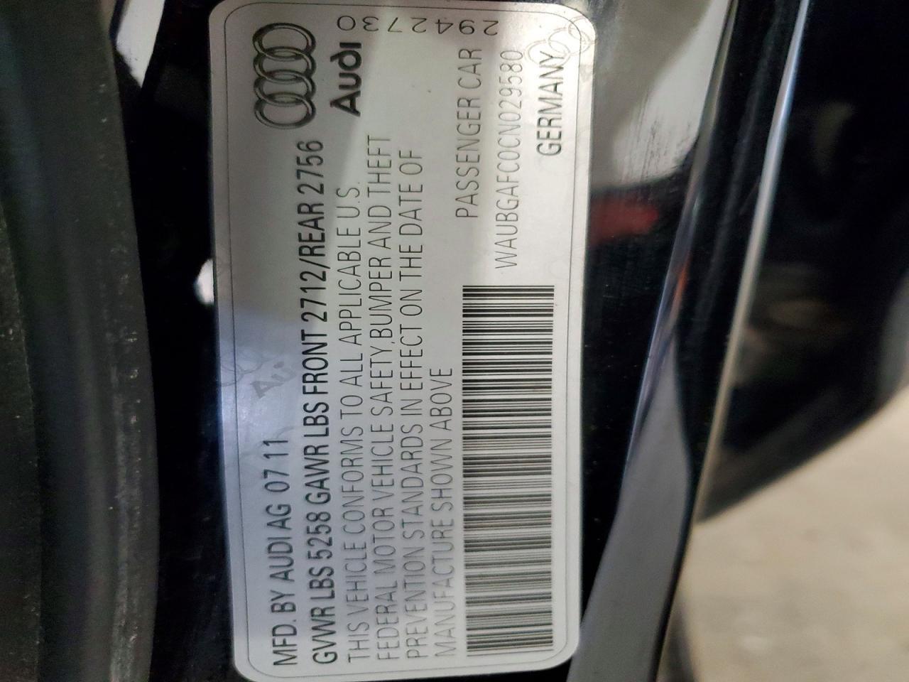 2012 Audi A6