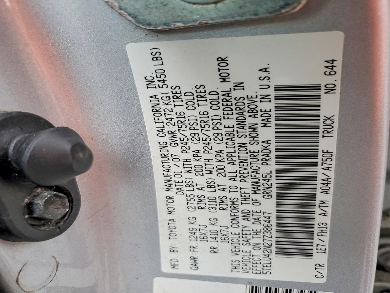 2007 Toyota Tacoma V6