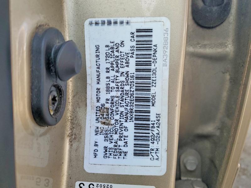 2006 Toyota Corolla le