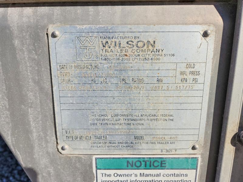 2010 Wilson Trailer 2010 Wilson PSDCL-402 Livestock Trailer