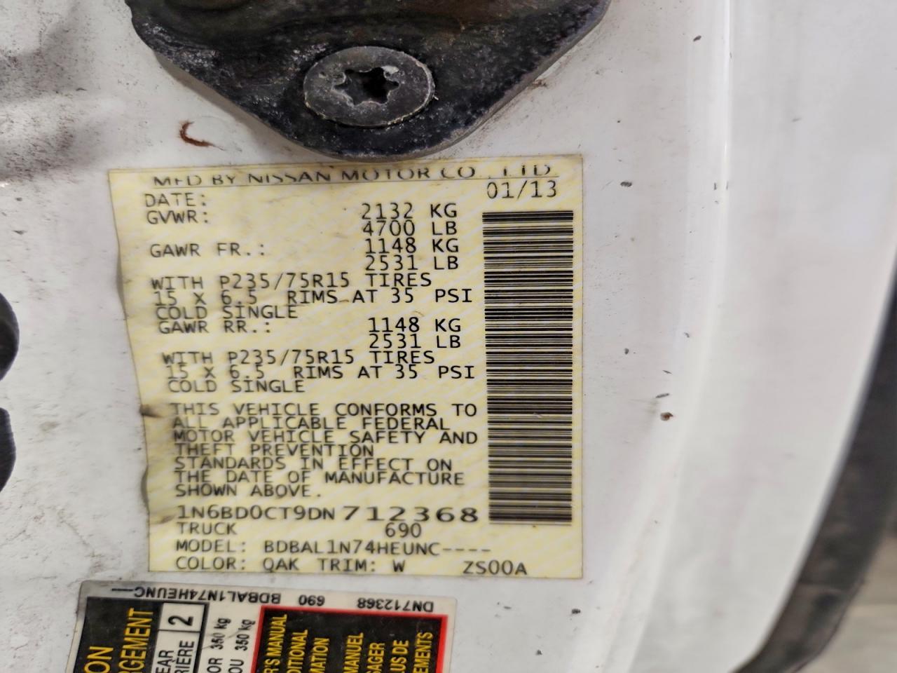 2013 Nissan Frontier S