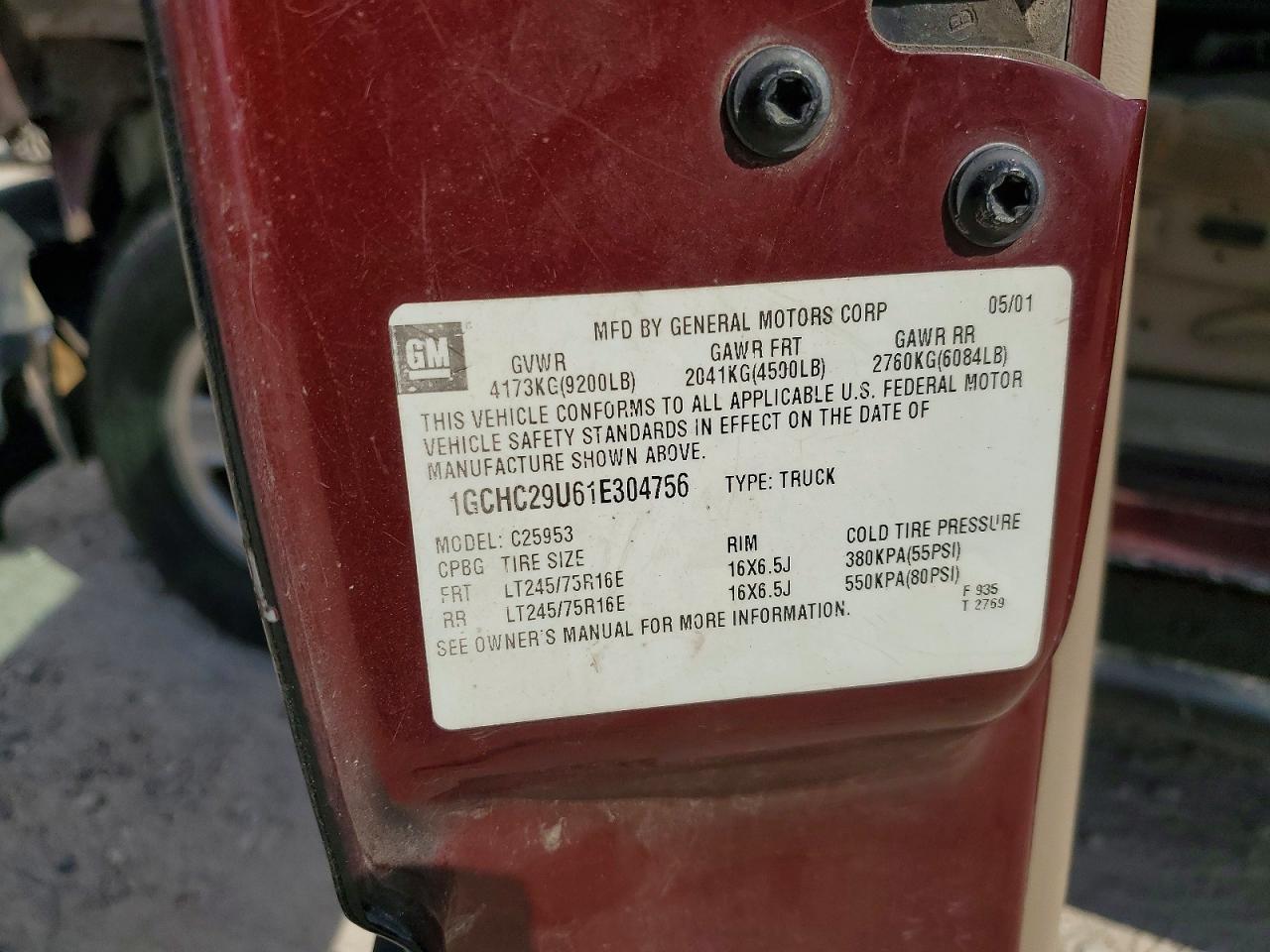 2001 Chevrolet Silverado C2500 Heavy Duty
