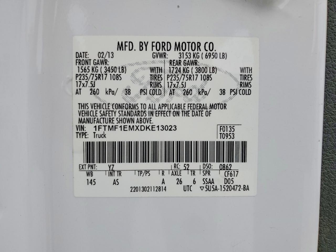 2013 Ford F150