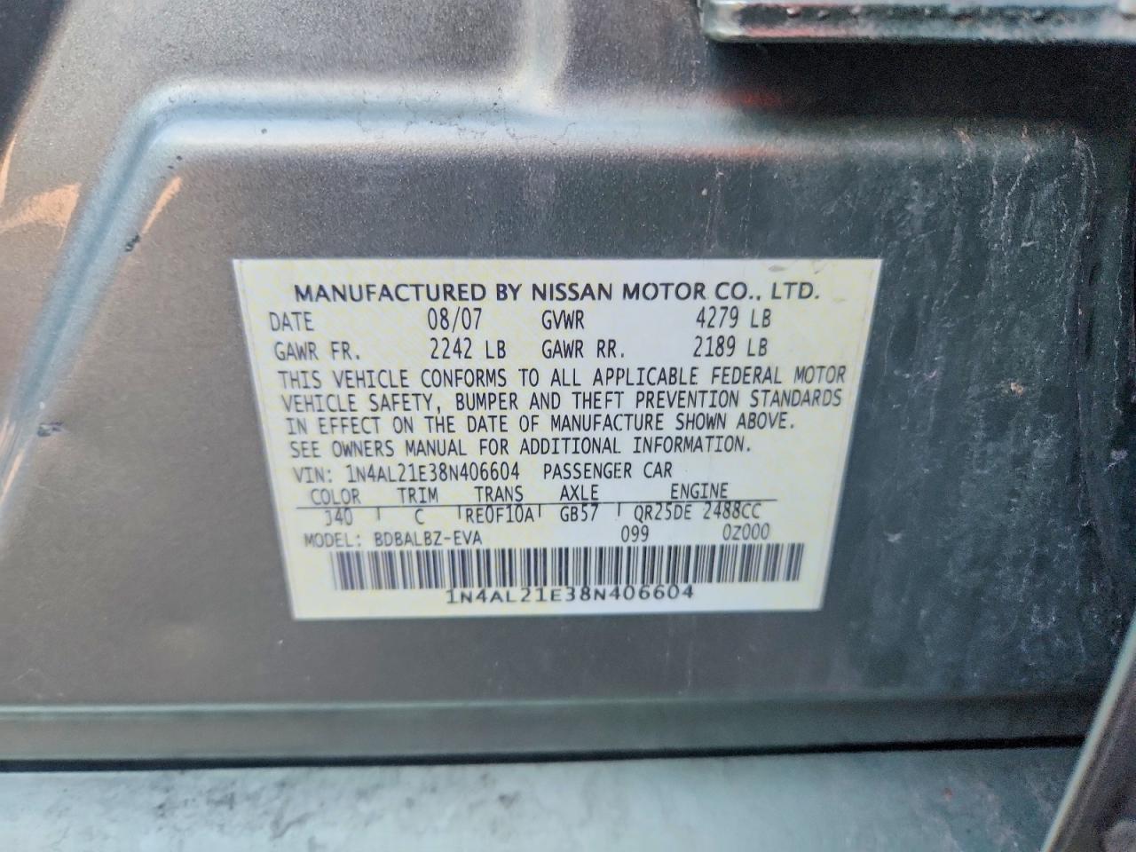 2008 Nissan Altima 2.5