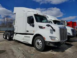 Salvage trucks for sale at Dyer, IN auction: 2019 Peterbilt 579 Semi Truck