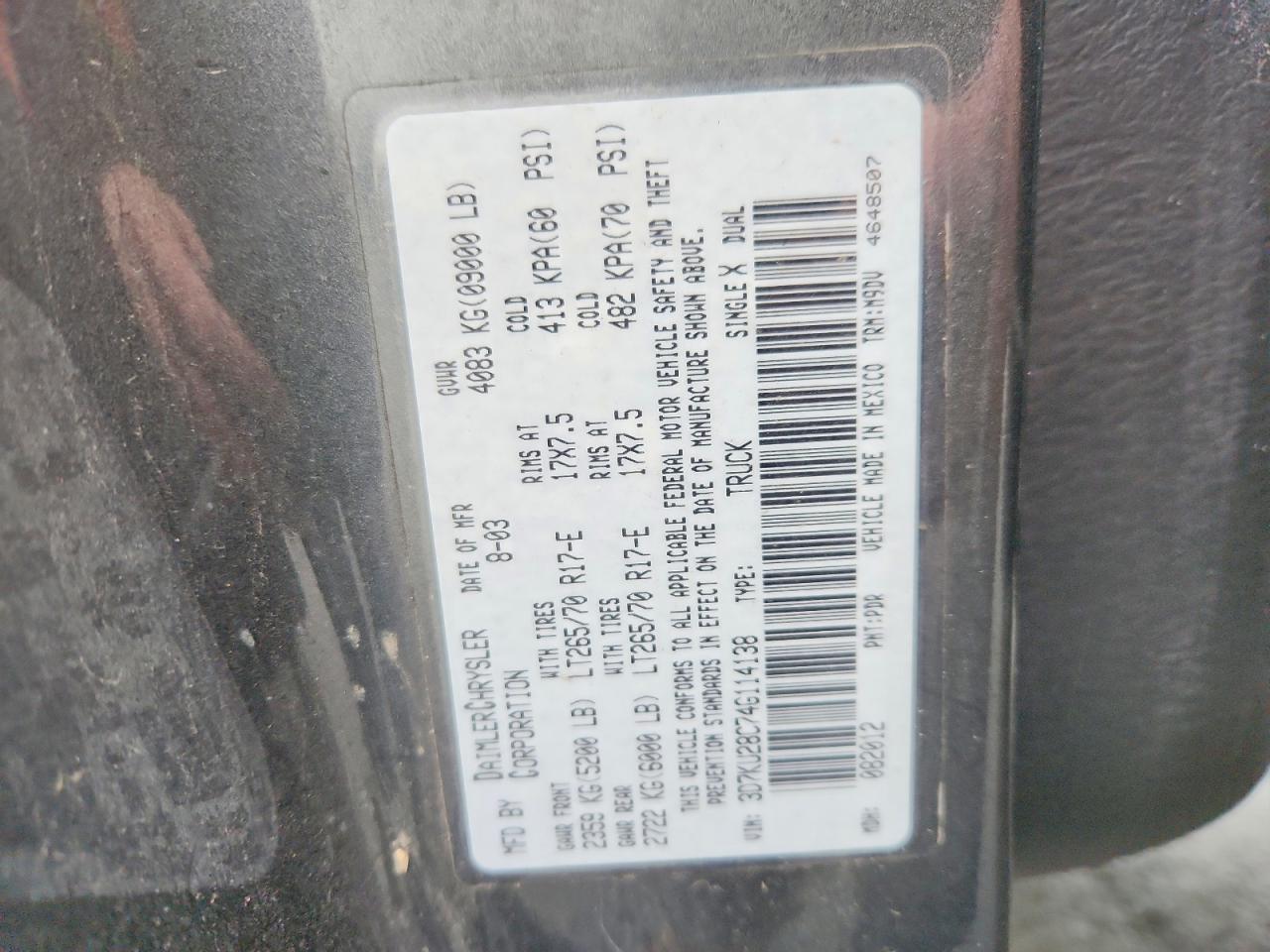 2004 Dodge RAM 2500 ST