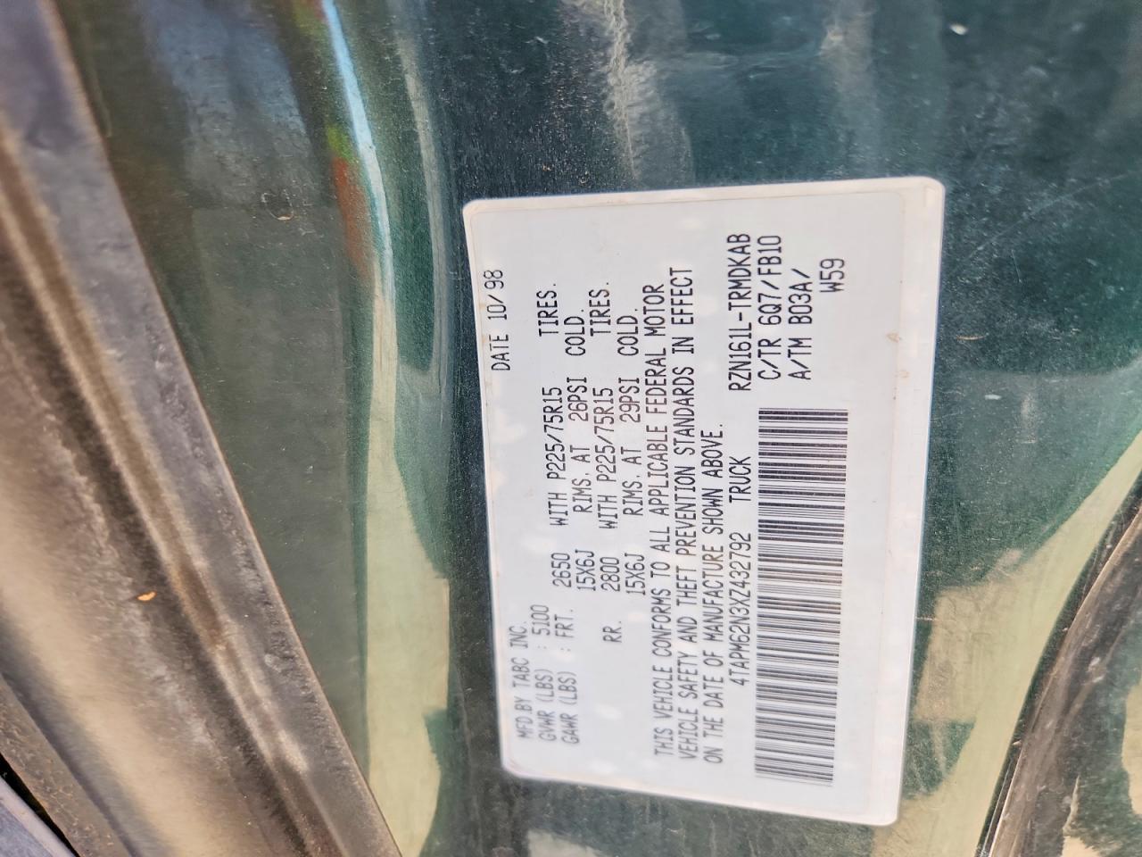 1999 Toyota Tacoma Base