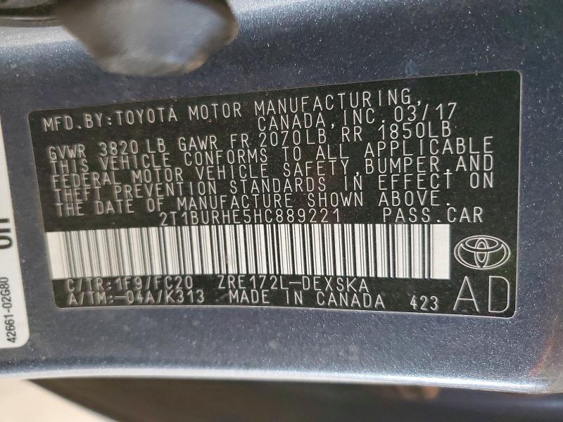 2017 Toyota Corolla se