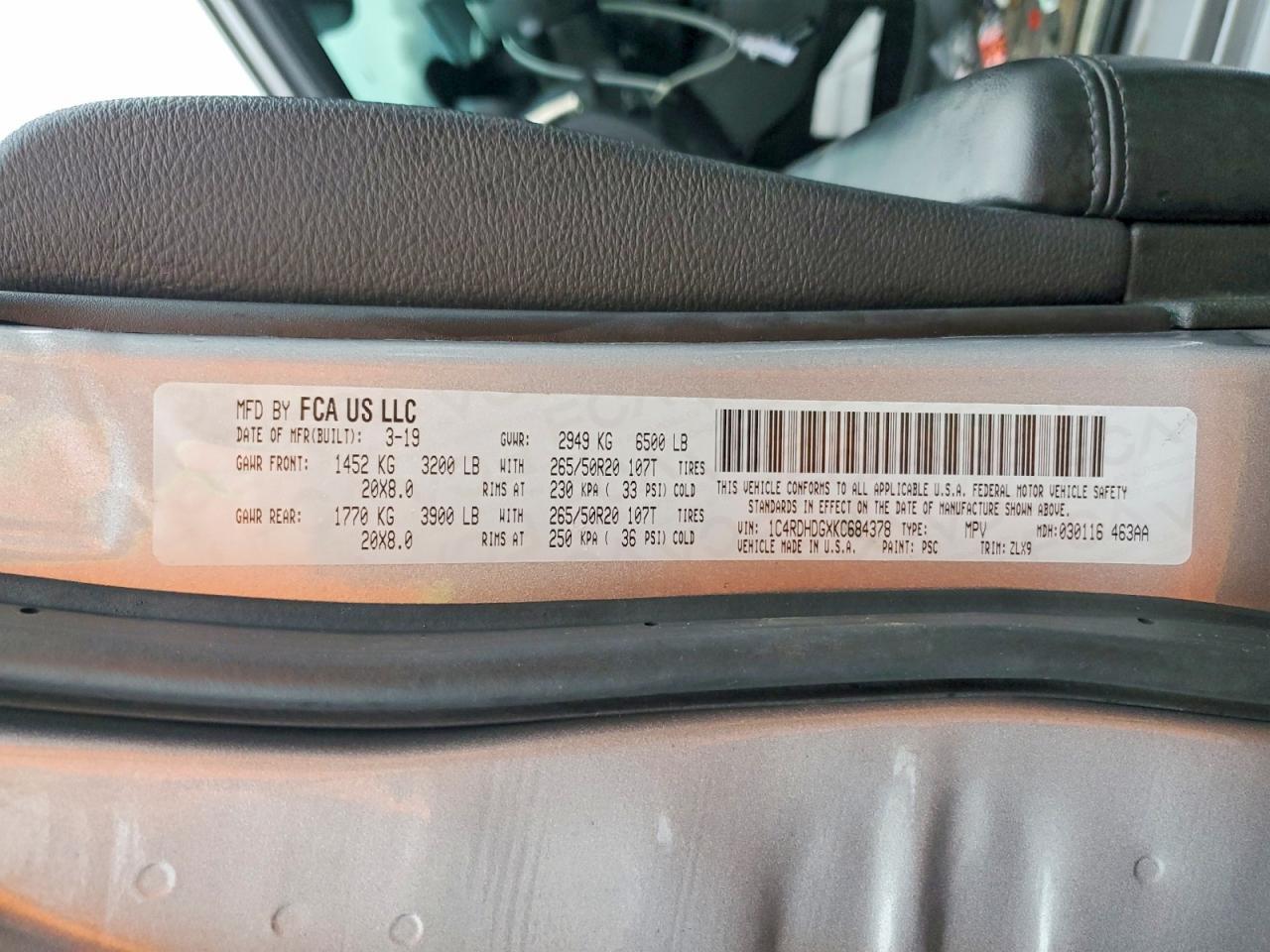 2019 Dodge Durango gt
