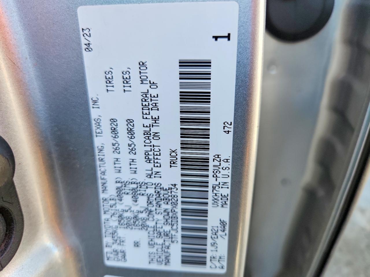 2023 Toyota Tundra Limited HV
