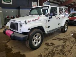 Jeep salvage cars for sale: 2015 Jeep Wrangler Unlimited Sahara