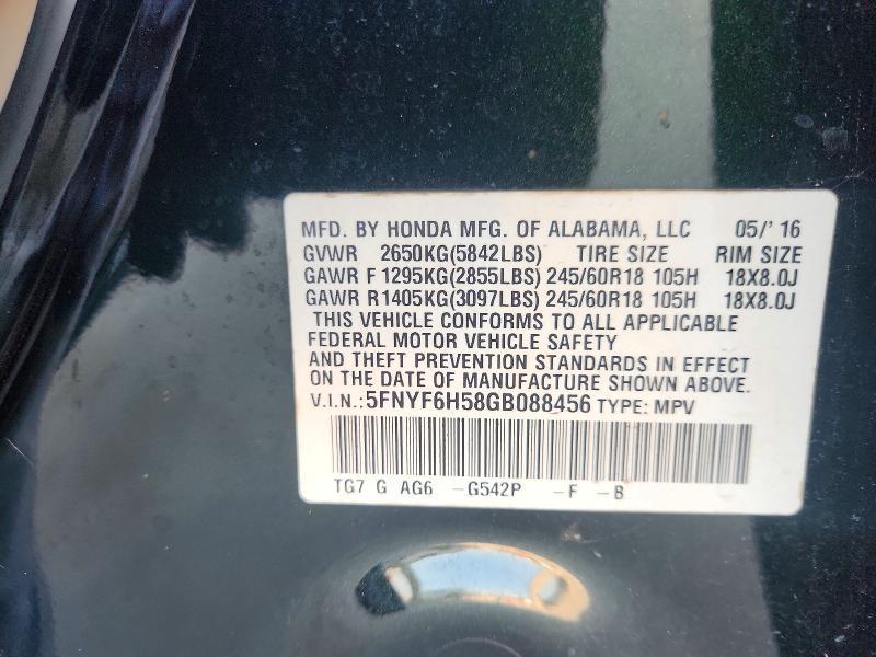 2016 Honda Pilot exl