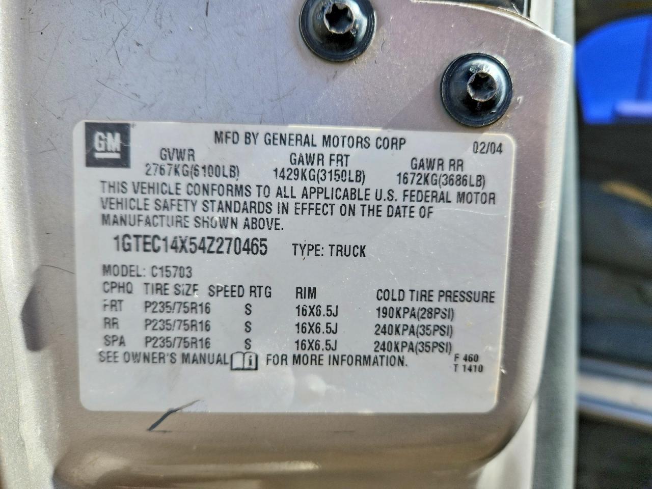 2004 GMC New Sierra C1500