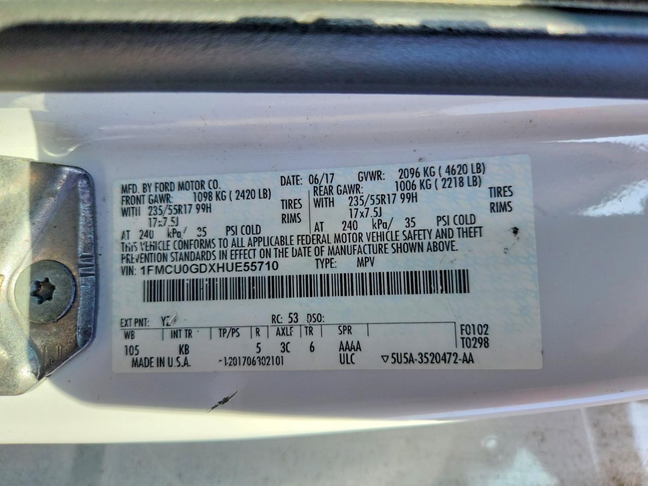 2017 Ford Escape se