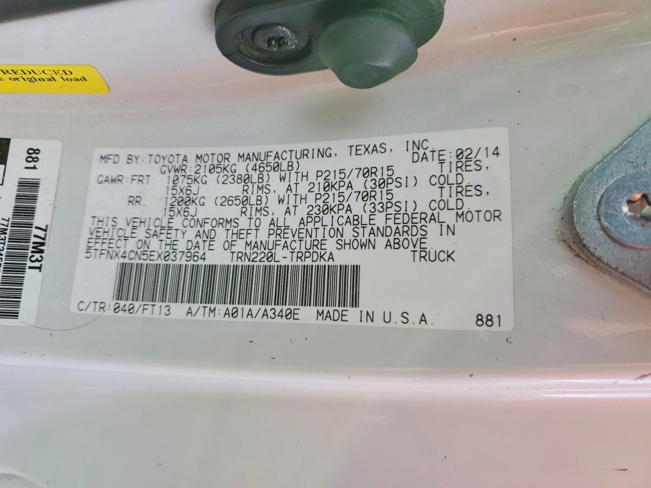 2014 Toyota Tacoma Base