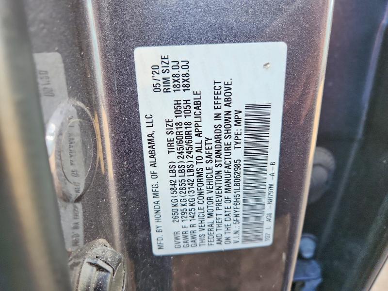 2020 Honda Pilot exl