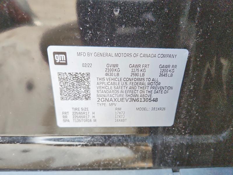 2022 Chevrolet Equinox lt