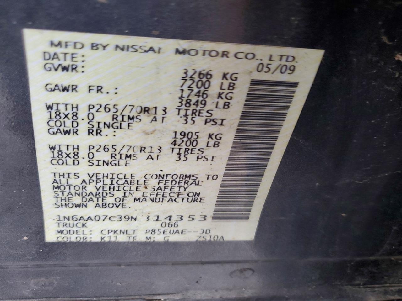 2009 Nissan Titan XE