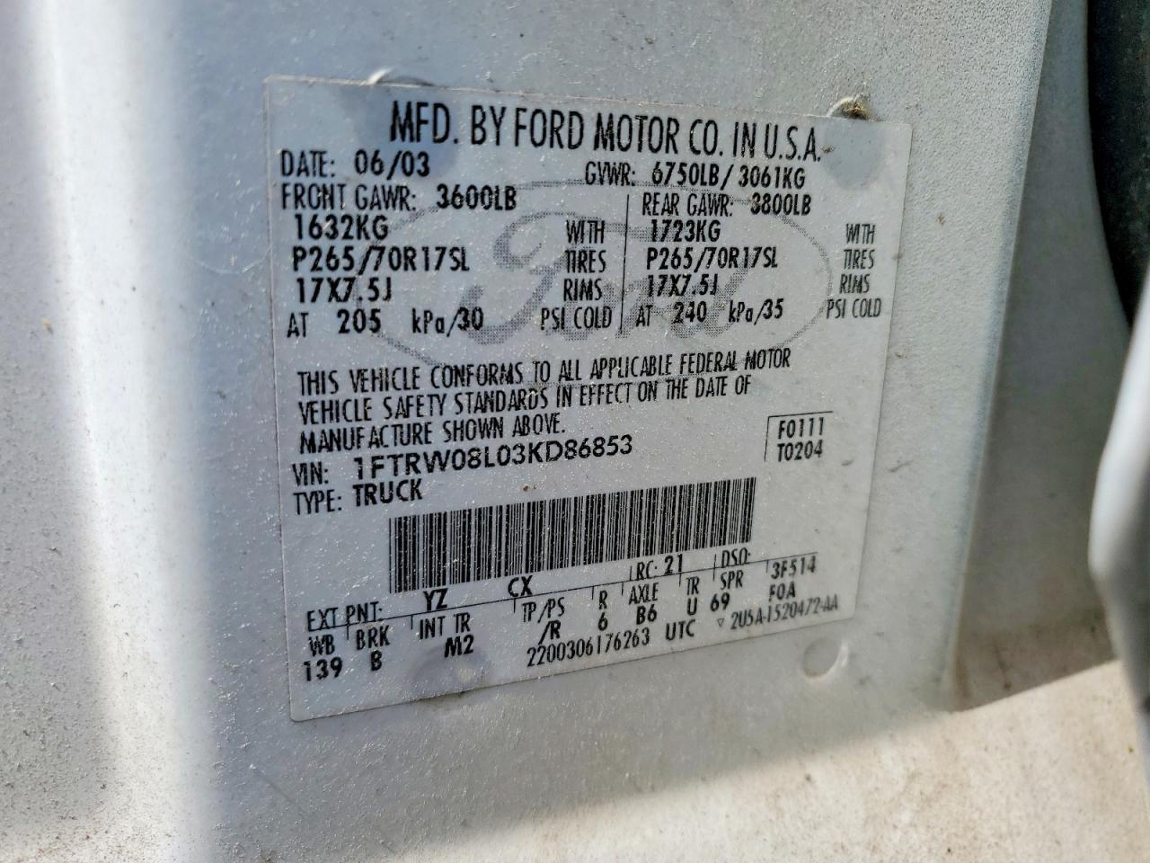 2003 Ford F150 Supercrew