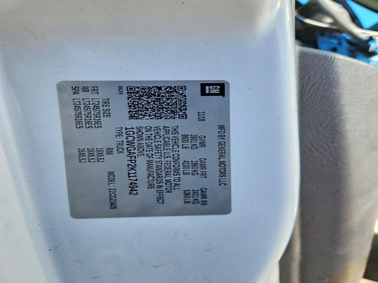 2019 Chev Express G2500