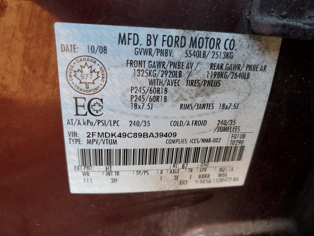 2009 Ford Edge Limited