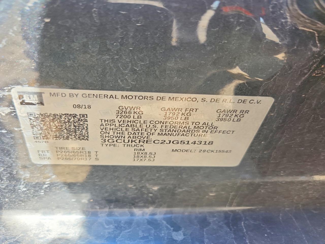 2018 Chevrolet Silverado K1500 LT