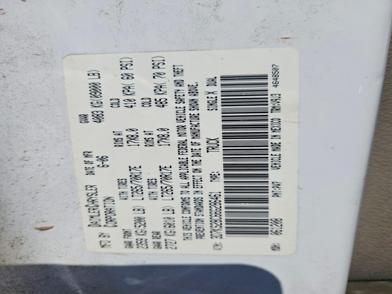 2006 Dodge RAM 2500 ST