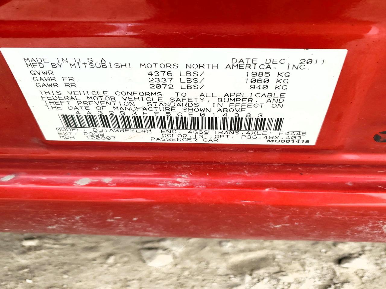 2012 Mitsubishi Galant es