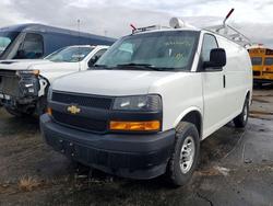 Salvage trucks for sale at Woodhaven, MI auction: 2022 Chevrolet Express 2500 Utility / Service Van
