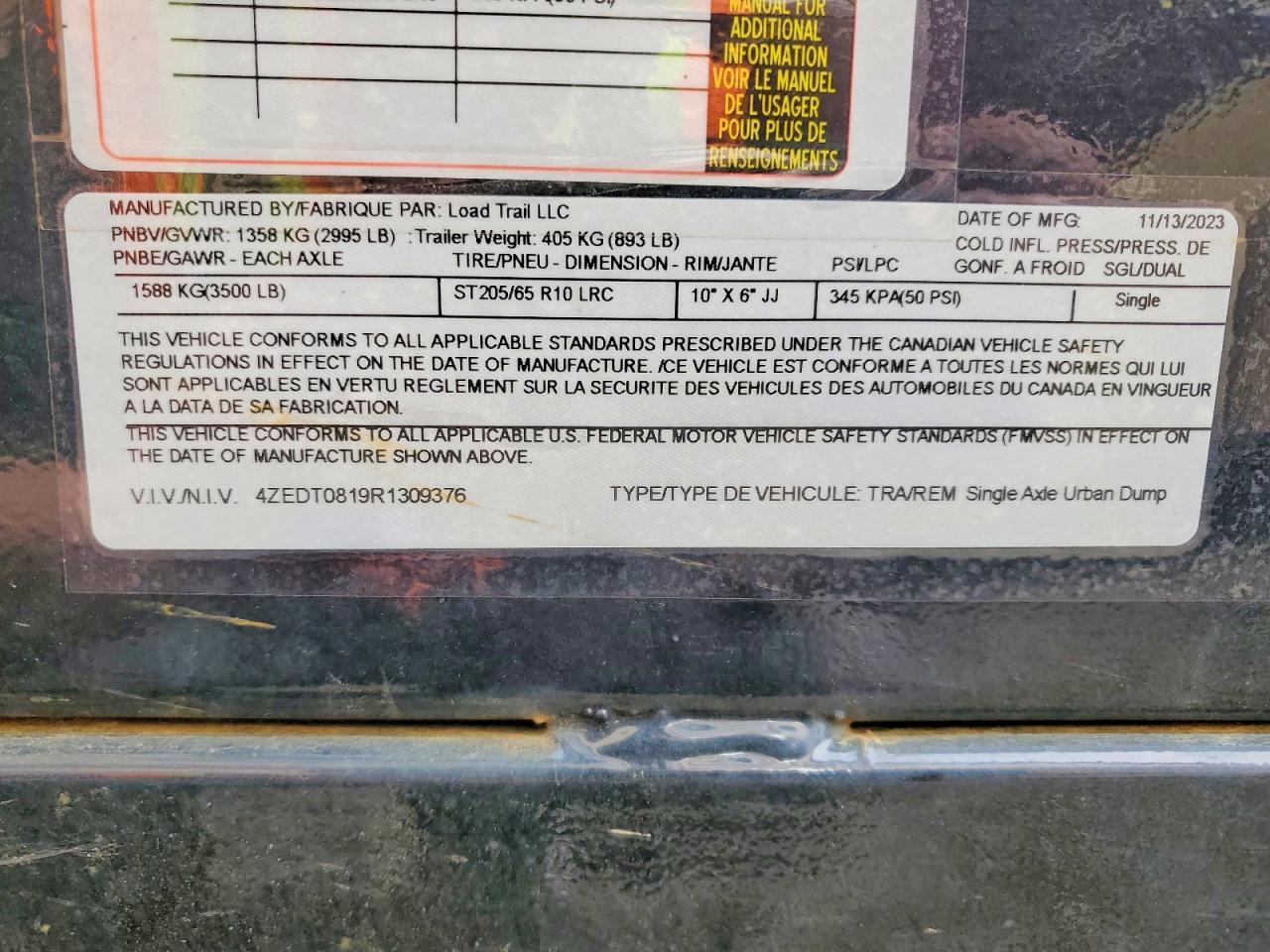 2024 Loadtrail Utility Trailer