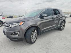 Ford Edge Titanium salvage cars for sale: 2015 Ford Edge Titanium