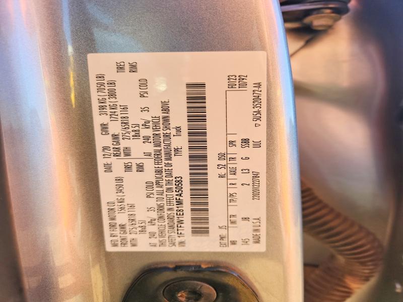 2021 Ford F150 Supercrew