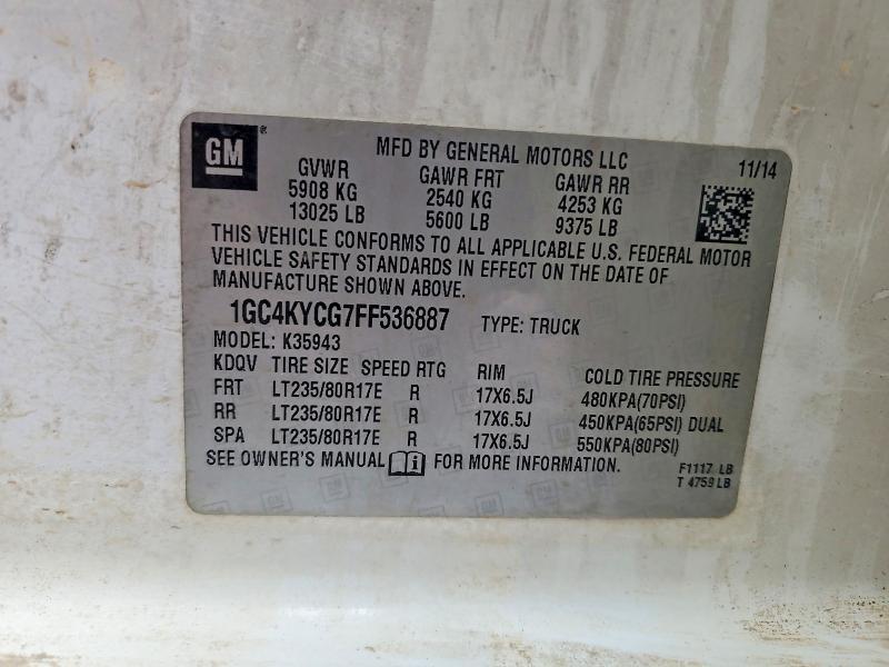 2015 Chev Rolet Silverado 3500 Flatbed Truck