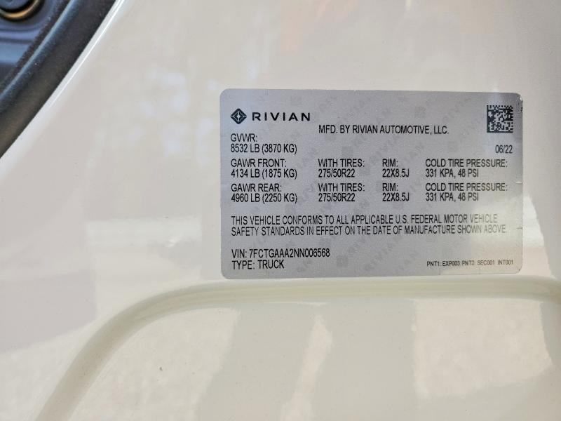2022 Rivian R1T Adventure