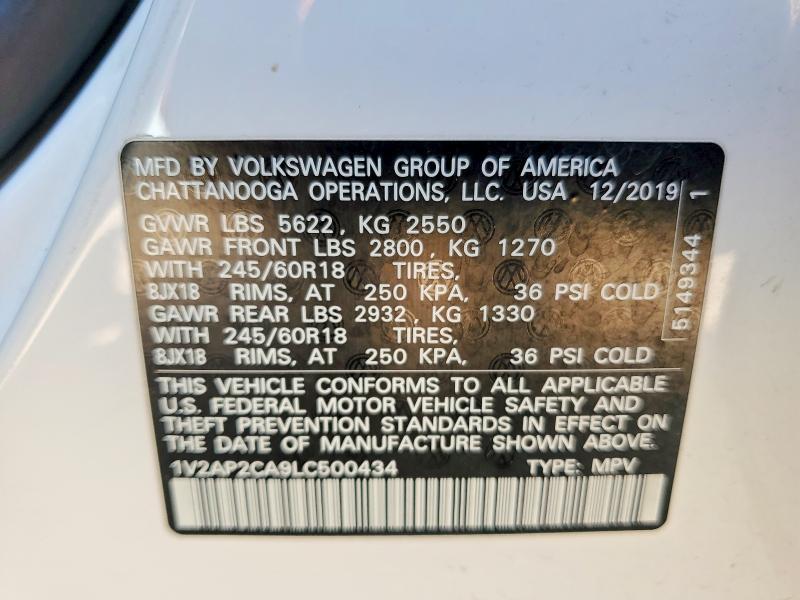 2020 Volkswagen Atlas s
