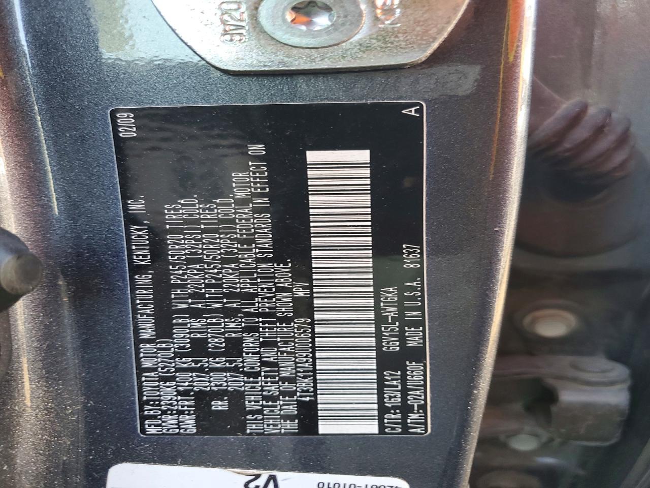 2009 Toyota Venza awd V6