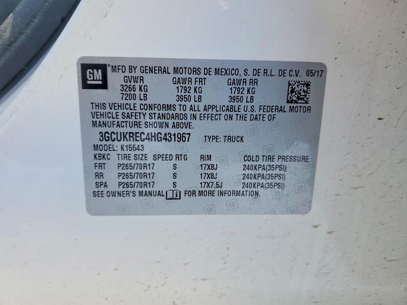 2017 Chevrolet Silverado K1500 LT
