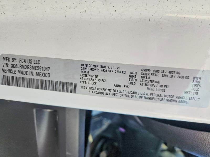 2021 Dodge Ram Promaster 2500 2500 High